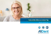 Feste Dritte Zähne Broschüre AllDent