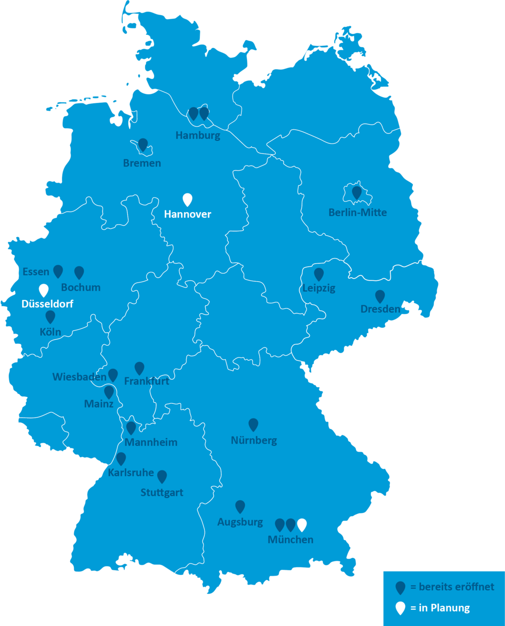 Deutschlandkarte AllDent 