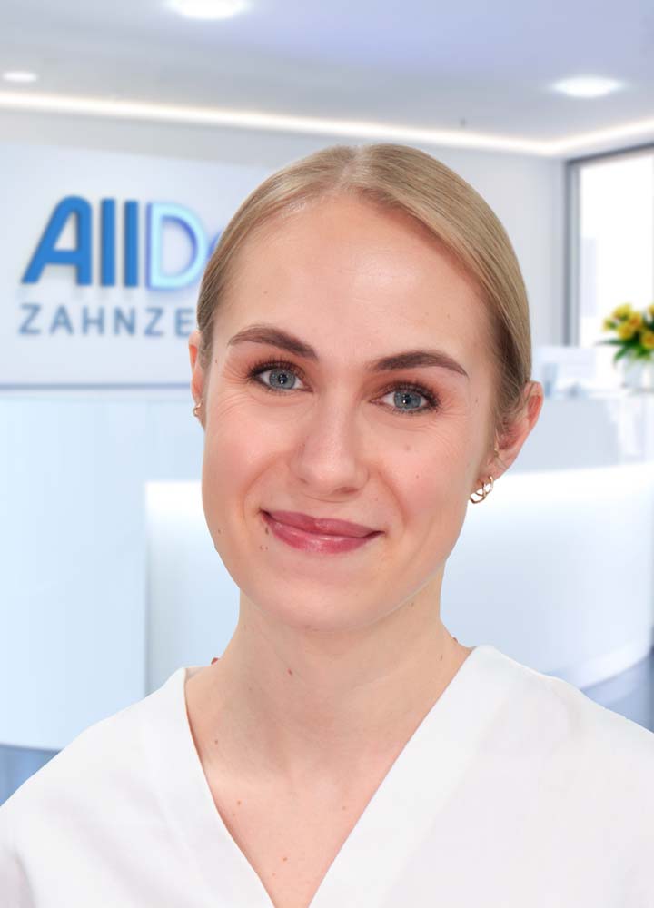 Portrait Zahnärztin Olga Piculina (AllDent München Hauptbahnhof)