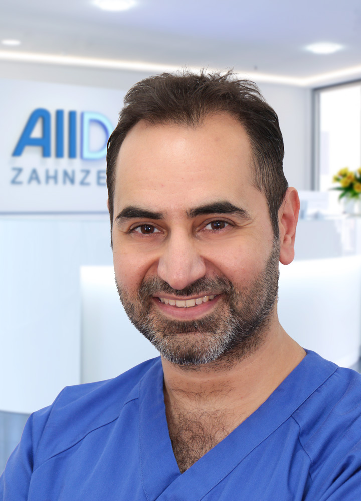 Portrait zahnmedizinische Prophylaxeassistenz Ali Raad (AllDent München Hauptbahnhof)