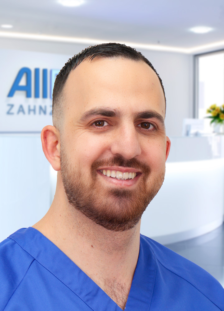 Portrait zahnmedizinische Prophylaxeassistenz Ali Mulhem (AllDent München Ost)