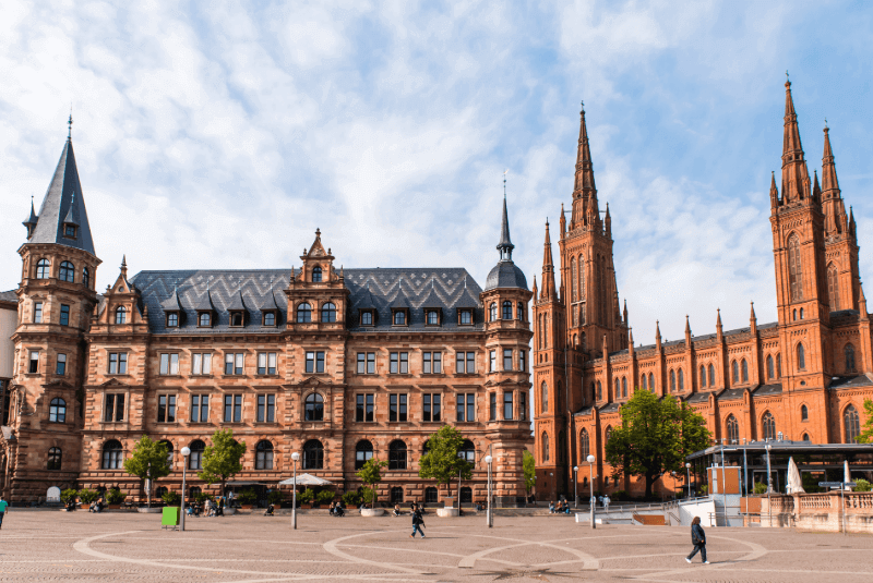 Außenansicht Marktkirche in Wiesbaden