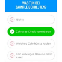 Parodontitis Zahnfleischbluten Quiz Frage 2 AllDent