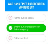 Parodontitis Quiz Frage 6 AllDent